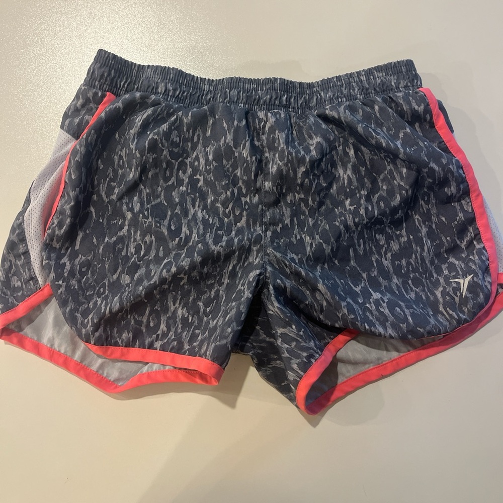 Old Navy Gray and Pink Athletic Shorts Lightweight Design